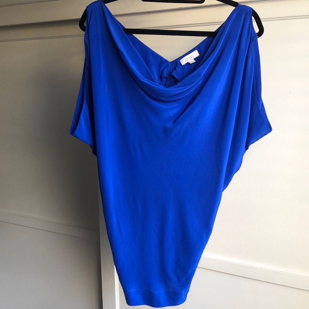 LAST CHANCE: Deep V Back Silk Blouse